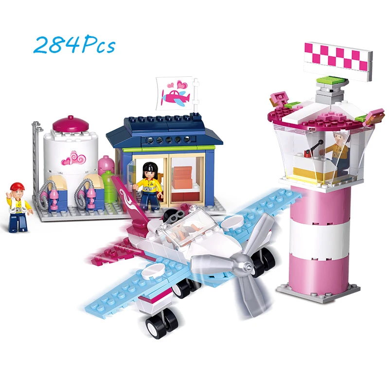 Models building toy 0608 284pcs Girl Friend Pink Dream