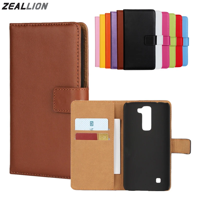 

ZEALLION For LG G2 G3 G4 G5 K7 K8 K10 L70 L80 L90 X Power Case wallet design Magnetic Holster Flip Leather Cases