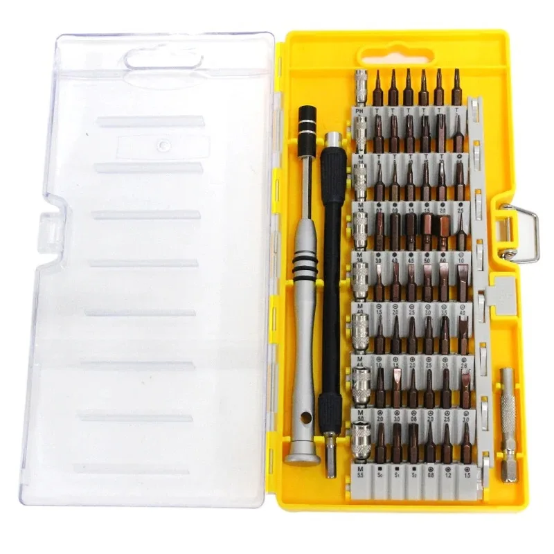 

60 in 1 Precision Screwdriver Tool Kit Magnetic Screwdriver Set for Cell Phone Tablet Compact Repair Maintenance With Case