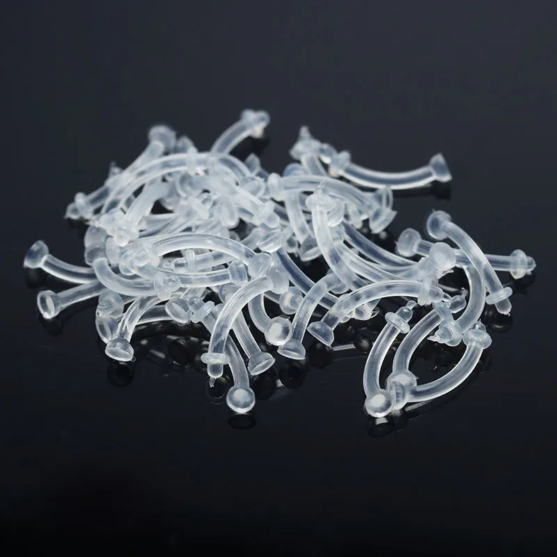 10PCS Invisible Retainer Belly Rings Navel Piercing Jewelry Invisible Banana Ombligo Body Pircing Anti-allgergic For Women New3
