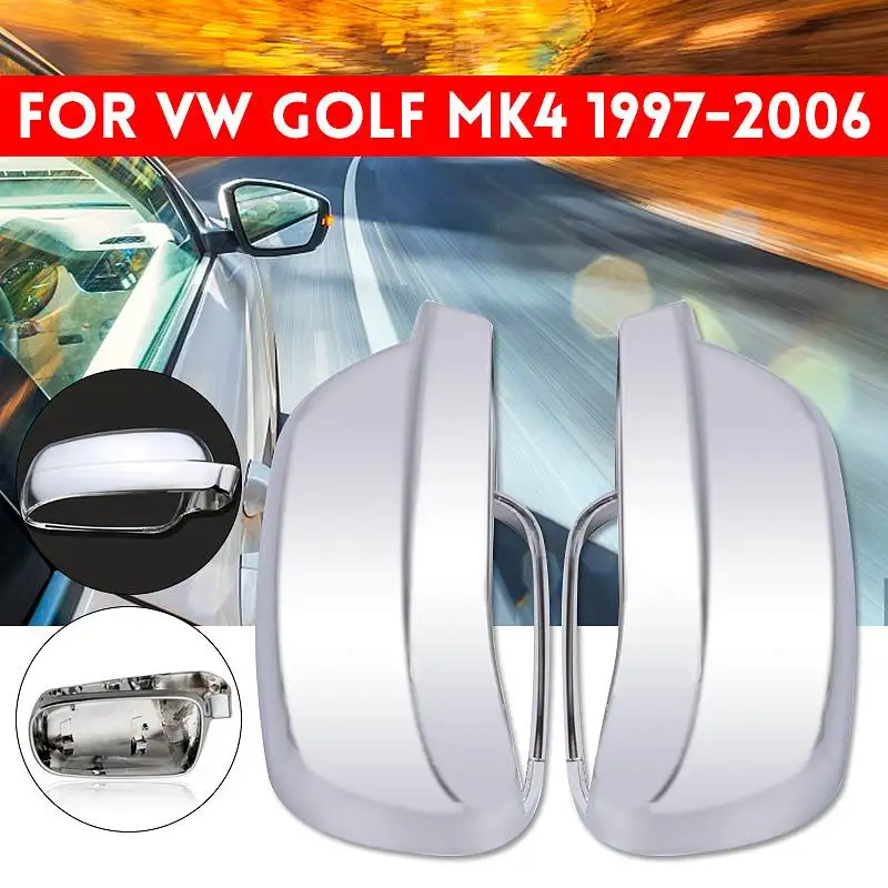 

Silver Right Wing Mirror Cover Casing Cap Right Rearview Mirror Cover Housing For VW Golf Mk4 1997-2006