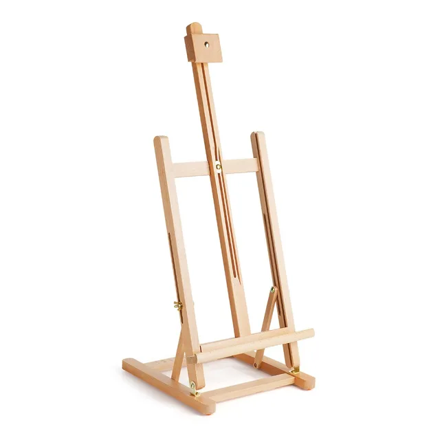artist adjustable desk box easel display stand made of red beech in