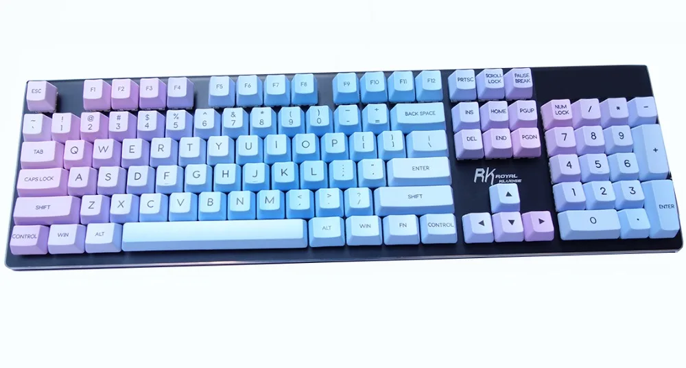 Keycaps с переходом солнца 123 ключа OEM профиль PBT краситель подложка топ принтом ANSI iso