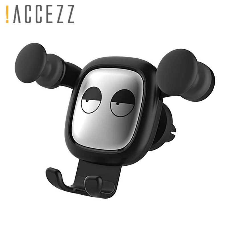 

!ACCEZZ Cute Cartoon Gravity Bracket Car Phone Stand Holder Mount Air Vent Universal For Samsung Sony iphone X 8 7 Auto Support