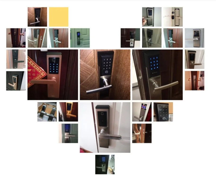 Bluetooth Smart Lock for Keyless Entry & Live Monitoring Home Hotels Apartments BL04-7