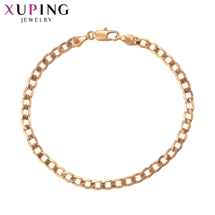 

Xuping Charms Styles Jewelry High-Quality Rose Gold Color Plated Bracelet for Neutral Special Design Party Gift S133.8-75975
