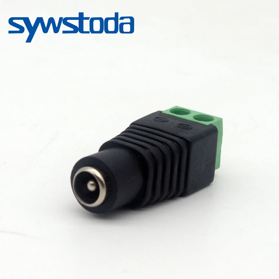

100pcs 2.1 x5.5MM Female Jack DC Power Adapter BNC Connector for CCTV system