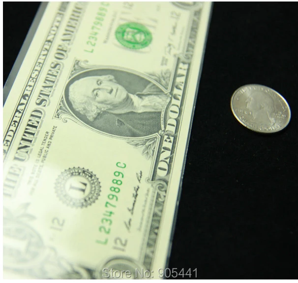 100pcs Paper Money Banknotes Fit For $1 US Dollar Currency Fit Sleeves 15.7CM*7CM Holders High Quality paper money holder