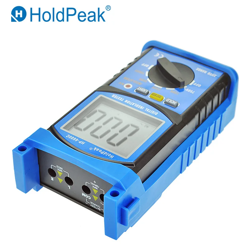 

HoldPeak HP-6688C 1000V Digital Insulation Resistance Tester Auto Range Portable Outdoor Dustproof&Dampproof Test Ohm Multimeter