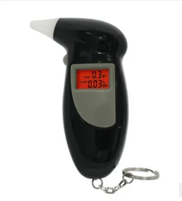Alcohol tester breathalyser with backlight  alcohol meter alcoholmeter alcohol Concentration Meters portable digital keychain 6