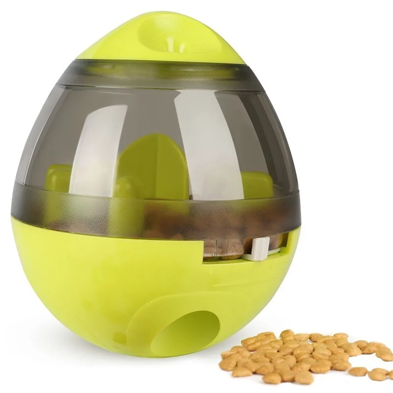 

New Interactive Dog Cat Food Treat Ball Bowl Toy Funny Pet Shaking Leakage Food Container Puppy Cat Slow Feed Pet Tumbler Toy