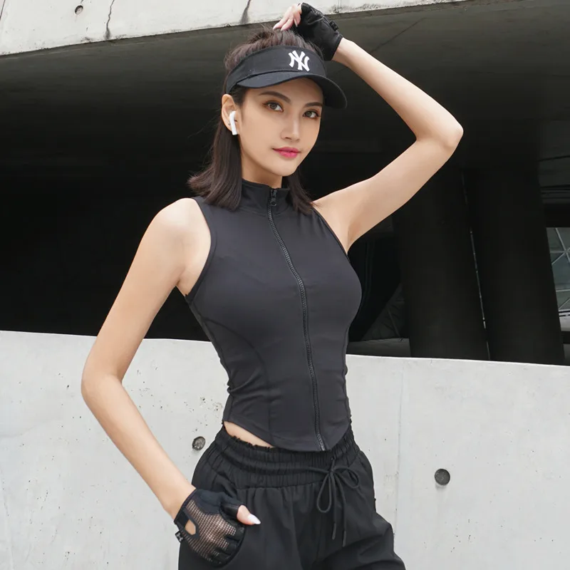 

2019 summer woman fitness sports running tank top shockproof push up running gym wire padded running vest cropped top