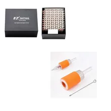 EZ Tattoo Suply EZ Needle Cartridges Kit Set Tattoo Kits with EZ Needle cartridge//Cartridge Grips/Plunger Bars