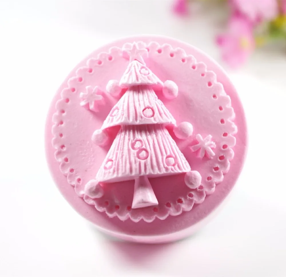 Tree Pine Mold S499 Craft Art Silicone 3D Soap Mold Craft Molds DIY