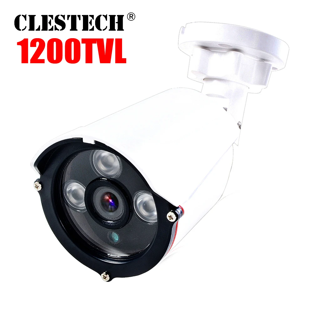 

1200TVL CCTV HD Camera Analog Camera 24h Day/Night Vision Bullet Camera For Surveillance array Infrared System Waterproof ip66