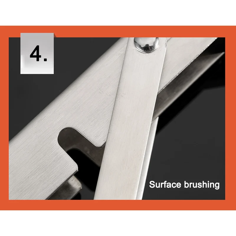 

2pcs Stainless Steel Folding Stand Table Bracket Shelf Bench 200kg Load Heavy JA55