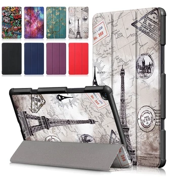 

For Xiaomi Mi Pad 4 Case Full Protection PU Leather Simple Tri-fold Protective Cover Case for Xiaomi MiPad 4 Plus 2018 New Funda