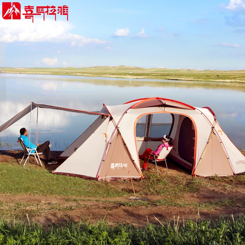 

HIMALAYA Oversized Family Camping Tent 8 Persons Multiplayer Outdoor Traveling Waterproof Ripstop Hiking Tent Trekking