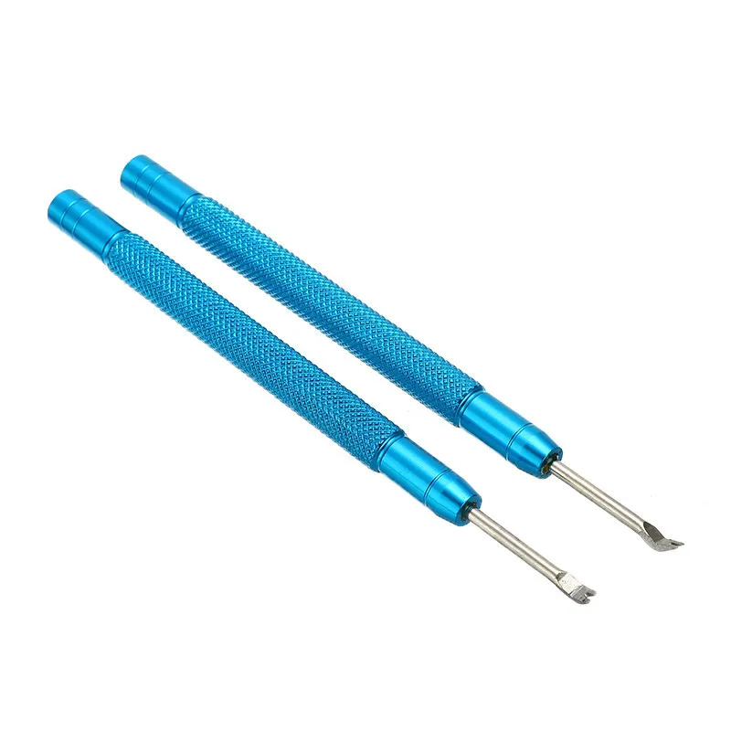 

2pcs Watch Repair Tool Kit Manual Remover Needle Bar Stainless Steel Watch Remover Tool Replacement Watch Accessories Red/Blue