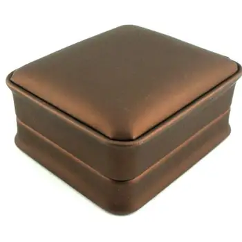 

12pcs/lot Luxury Brown Leather Cufflinks Box Storage Boxes Jewelry Cuff Links Case Craft Badge Box Jewelry Carrying Cases Holder