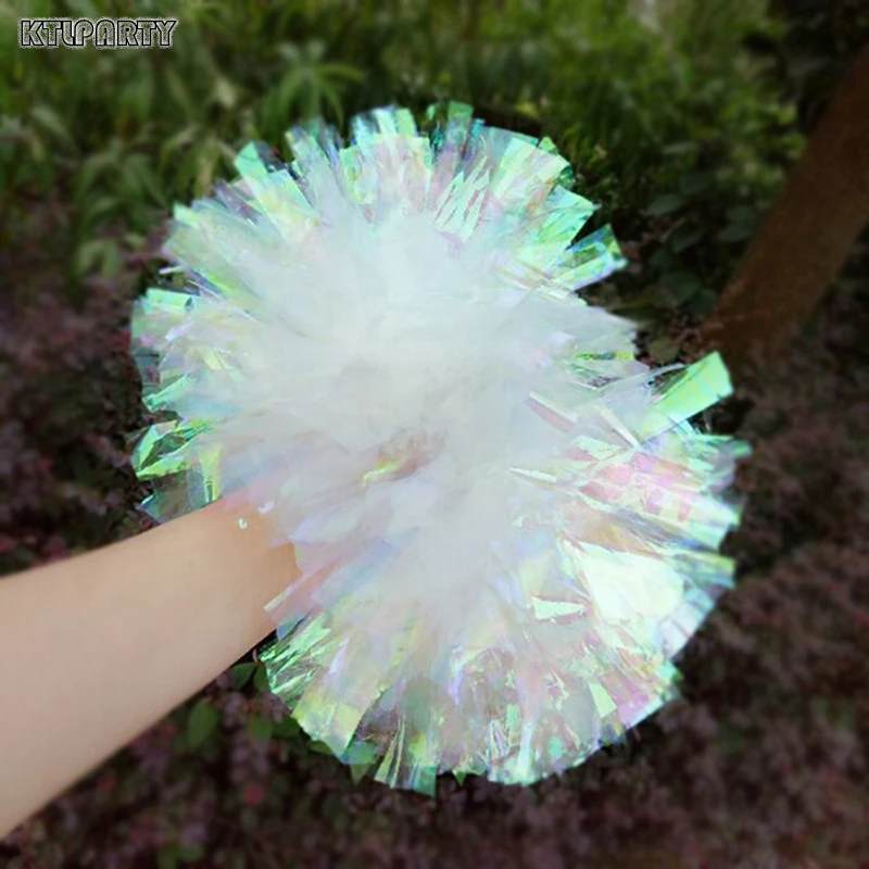 Children Costumes Children Laser Cheerleading Pompom 28cm 11" 35cm Children Adult Use