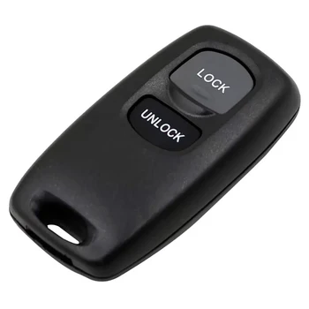 

JEAZEA Replacement 2 Buttons Plastic Remote Control Car Key Case Shell Keyless Entry Fob Cover No Chip For Mazda 3 6 2004 2010