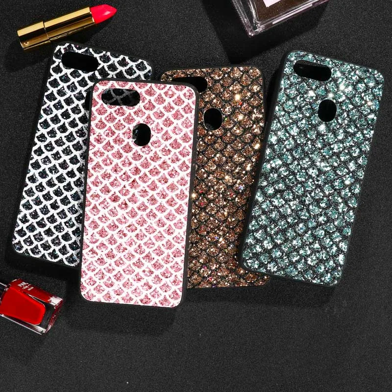 

Case For Oppo F11 Pro Case Bling Flash Chip PC TPU Cover For Oppo A59 F5 A73 F7 A5 A3S F9 Pro Anti-kncok Covers Shell Back