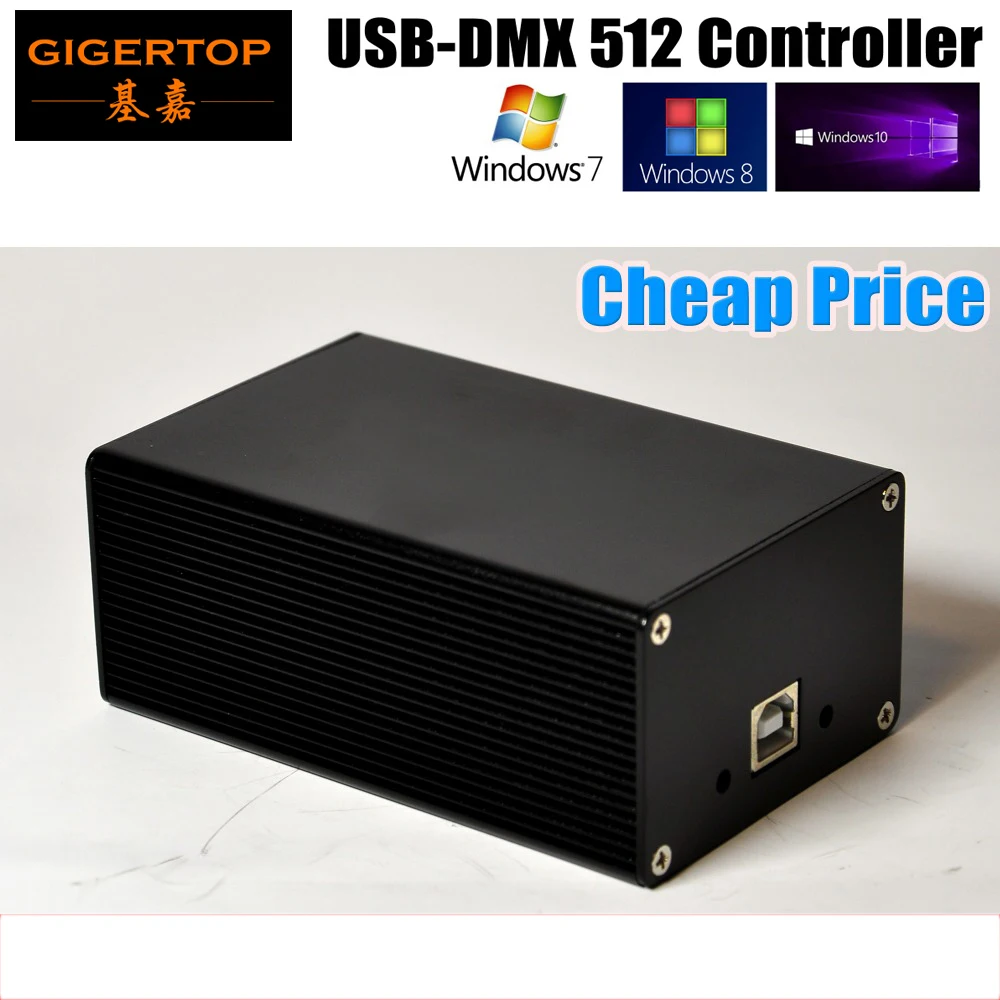 China DMX512 Stage Light Controller Box HD512 Universal USB DMX Dongle 512 Channels PC SD Offline
