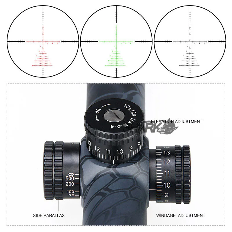 Высокое качество тактический TM4.5-18x40 синий черный цвет Canislatrans прицел для наружной настоящей охоты HS1-0287