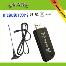 USB2.0 dab fm DVB-T RTL2832U FC0012 SDR RTL-SDR ключ карты цифровой ТВ тюнер ресивер ИК-пульт дистанционного управления с антенной, Прямая поставка