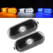 2 pçs marcador lateral do carro sinal de volta luz de advertência preto capa da lâmpada se encaixa para vw bora/golf 4/mk4 1998-2005 estilo do carro
