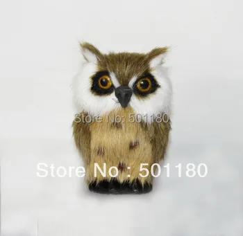 

free shipping owl toy artificial owl gift for decoration mini owl figurine