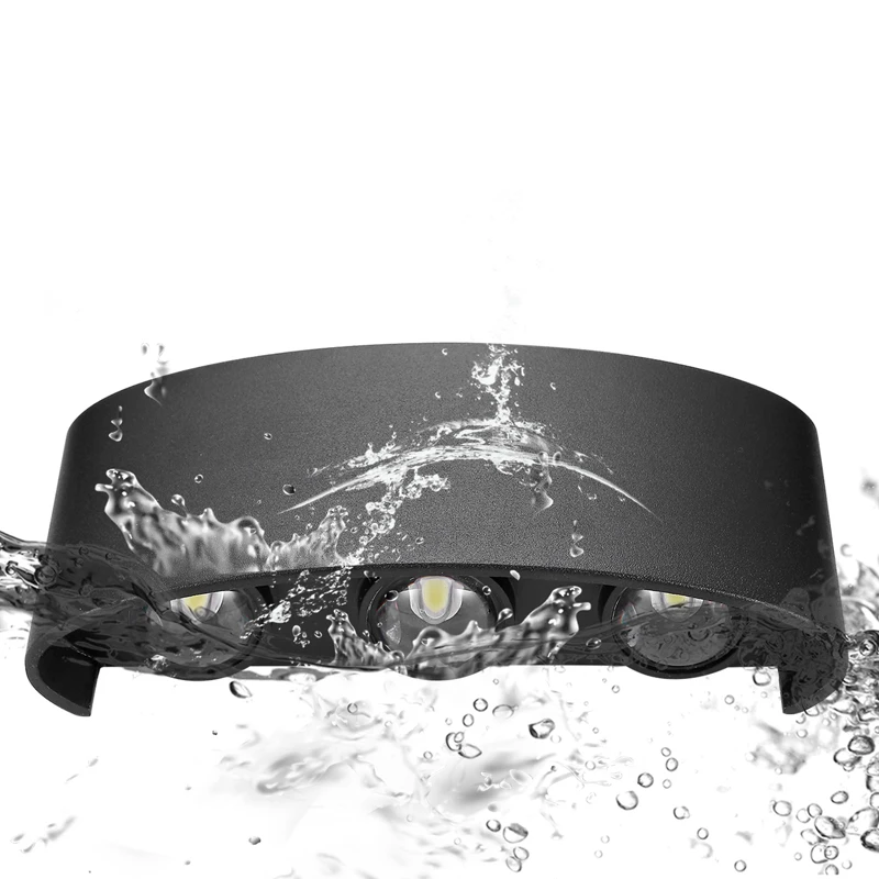 

Nordic Wall Lamp Led Aluminum Outdoor Indoor waterproof Ip65 85~265V Up Down White Black Modern For Home bathroom Street light