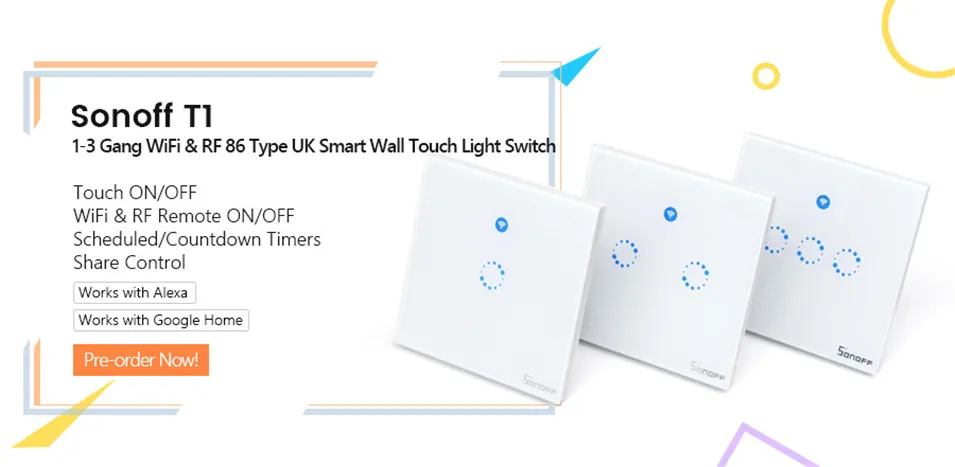 Sonoff T1 ЕС Великобритания панель WiFi RF 433/приложение/сенсорное управление беспроводной светильник переключатель 1 2 3 банды 1 способ настенный сенсорный стеклянный переключатель умный дом