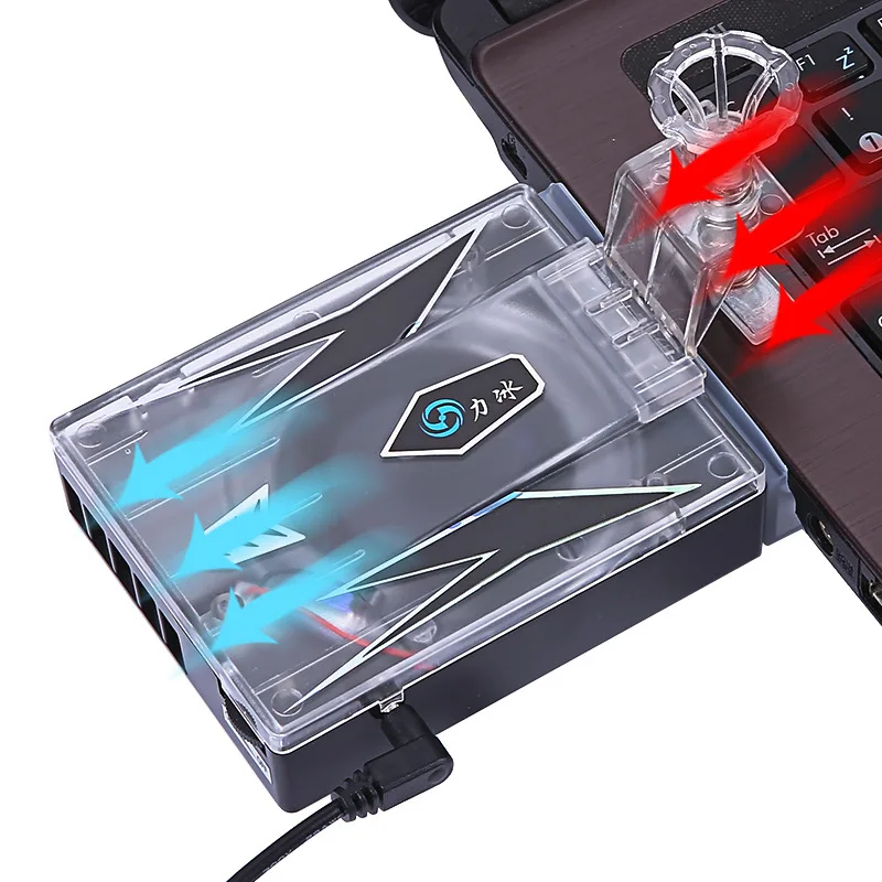 Vacuum Suction Type USB Laptop Cooling Pad Air Extracting Exhaust