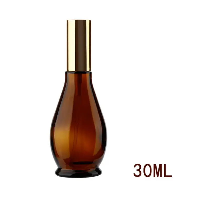 Liplasting 4 размера в форме тыквы портативный пустой Янтарный стеклянный распылитель флакон духи Янтарный косметический распылитель для путешествий GHMY - Цвет: 30ml