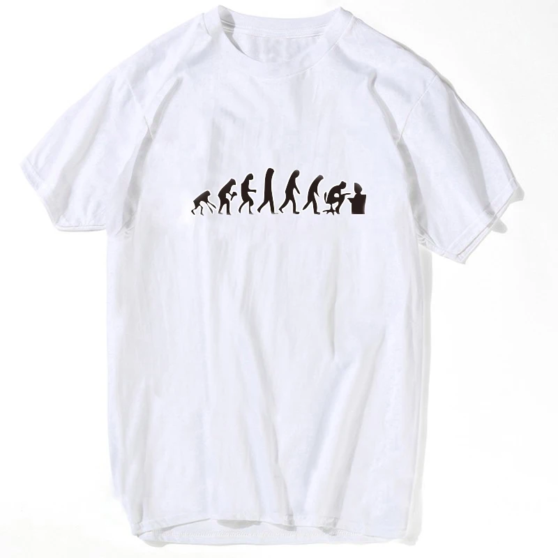 EVOLUTION OF GEEK T Shirt Men Funny Nerd Computer Science