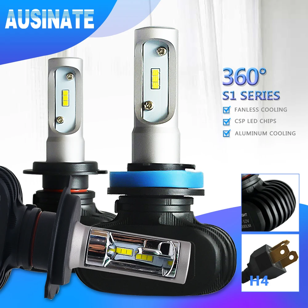 H7 LED H4 H1 H3 H8 H9 H11 9006 9005 Auto Car Headlight Bulb CSP Chip 50W 8000LM Automobile Headlamp Fog Light 6500K Led Lamp 12V