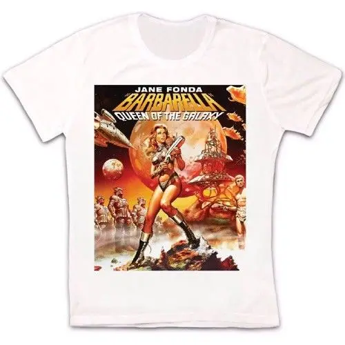 Barbarella 60S Sci Fi Movie Jane Fonda Retro Vintage Hipster Unisex T Shirt 1634 New 2019 Hip Hop Men Clothing Fashion Shirts | Мужская