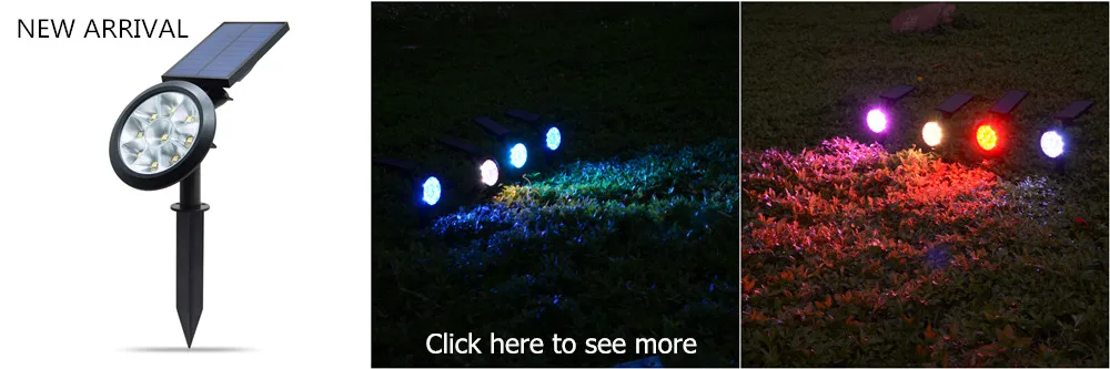 Solares do Jardim Automática de Cores Movido a Energia Luz para Iluminação do Gramado 7led Luzes Holofotes Mudança 7 Solar Caminho Lâmpada Quintal Pátio 1 Pcs 2 Computers & Electronics
