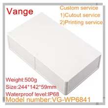 2 шт./лот IP68 водонепроницаемая розетка питания коробка 244*142*59 мм ABS пластиковые корпусы для устройств "сделай сам" для приемника usb-разъема аппарат