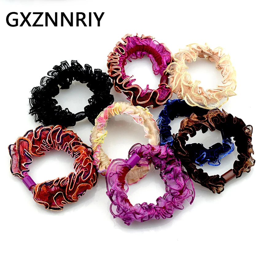 

Fashion Women Hair Scrunchies Rubber Elastic Hair Bands for Lady Accessories Girls Korean Ponytail Holder Femme Sports Gift
