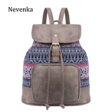 Nevenka Женские винтажные рюкзаки из хлопка плотная большой вместимости школьная сумка для подростков девочек мужские дорожные сумки для женщин