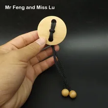 Круглая мини деревянная веревка головоломка модель Brian Прорезыватель гаджет Развивающая игра игрушки для детей, подарки