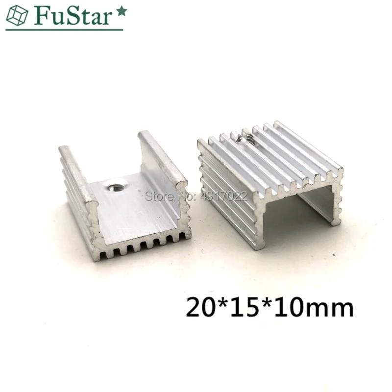 10 шт. 15*10*20 теплоотвод транзисторный радиатор алюминиевый радиатор кулер охлаждающий ребро радиатор теплоотвод для микросхемы светодиодный 20*15*10 мм