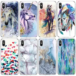 TPU чехол для iPhone X 4 4S 5 5S SE 5C 6 6 S 7 8 плюс Fundas для iPhone 7 Plus 8 плюс Чехол для iPhone X s Max XR Роскошный чехол в виде лошади