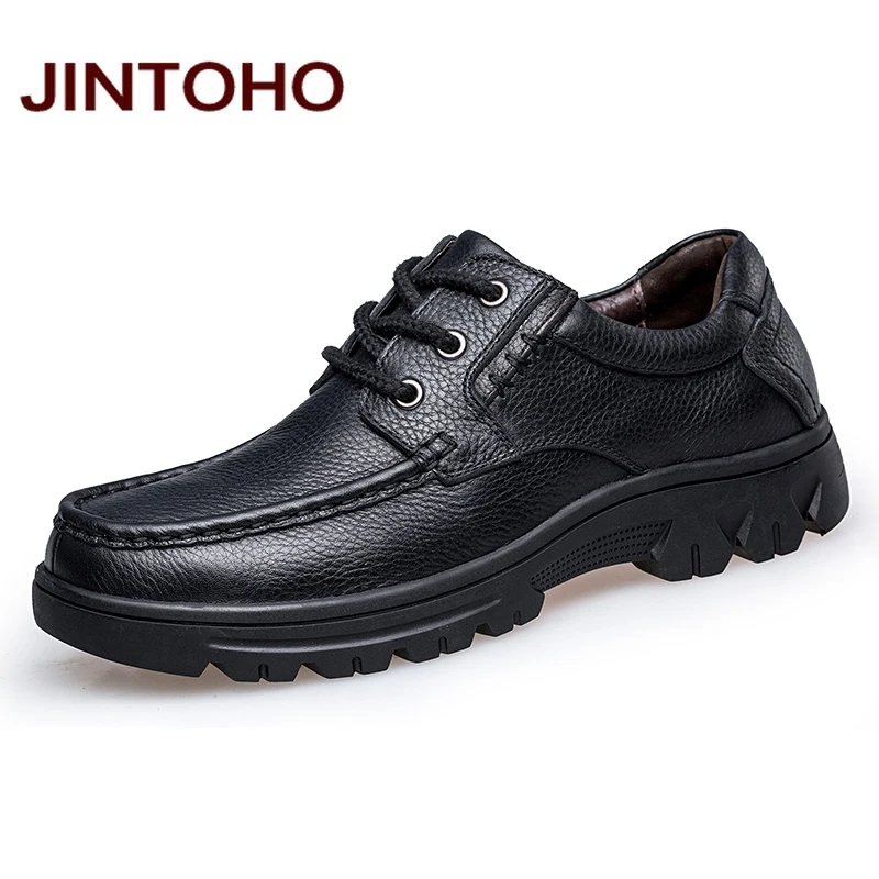 

JINTOHO High Quality Genuine Leather Men Flats Shoes Fashion Men Dress Italian Leather Shoes Formal Mens Moccasins Shoes Zapatos