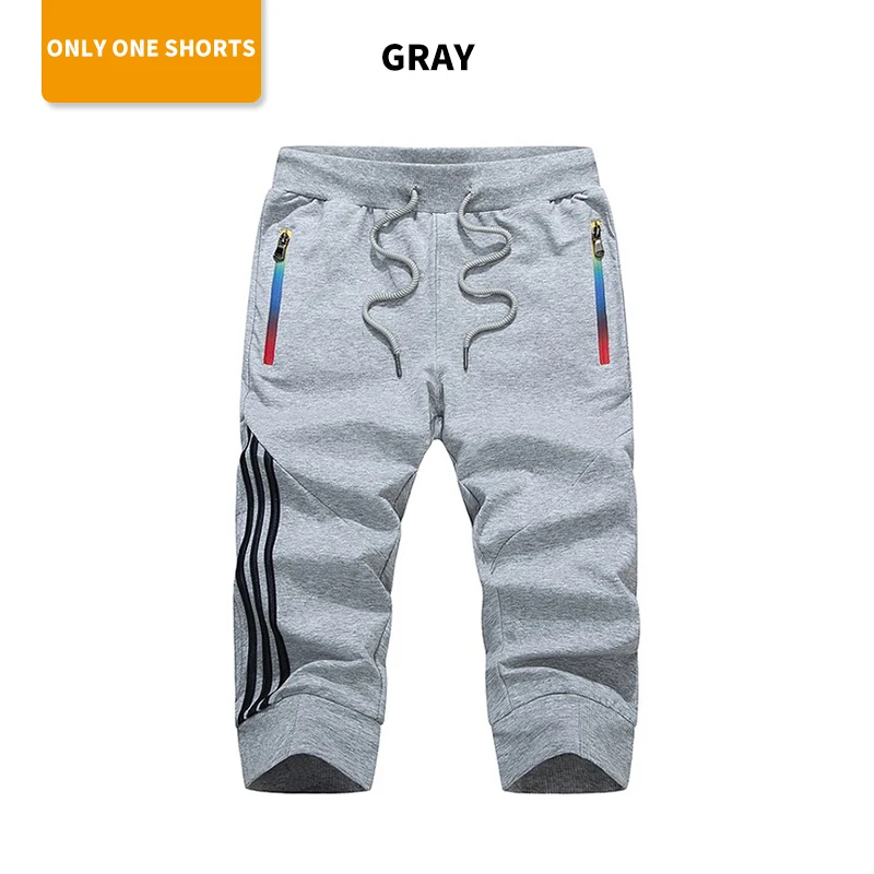 Only one short Gray Мужские шорты в уличном стиле мужские летние шорты для бега дышащие мужские шорты спортивная одежда Короткие штаны мужские шорты до колена 2 шт - Цвет: Only one short Gray