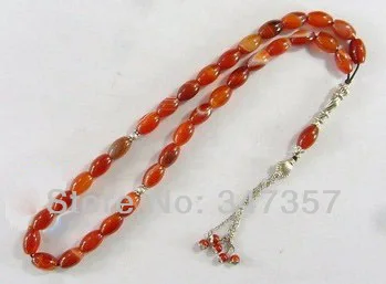 

Natural Onyx Agate Stone Round Shape 33 Prayer beads Islamic Muslim Tasbih Allah free shipping