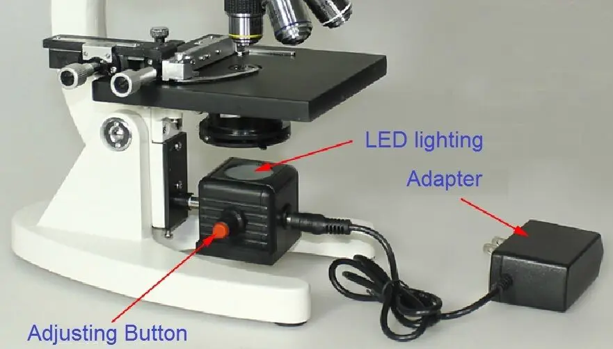 110 V-240 V Биологический микроскоп нижний СВЕТОДИОДНЫЙ светильник дополнительный светильник ing Регулируемый светильник источник